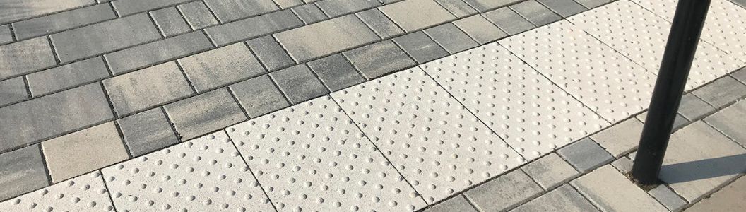 Dalle podotactile béton